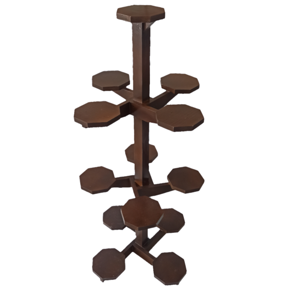 Suport de flori pentru interior din lemn masiv model NewLarge Tower - imagine 4