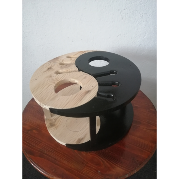 Mini bar din lemn model Yin Yang - imagine 4