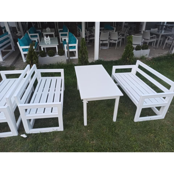 Mobilier terasă, mese, canapele din lemn masiv pe comandă - imagine 3