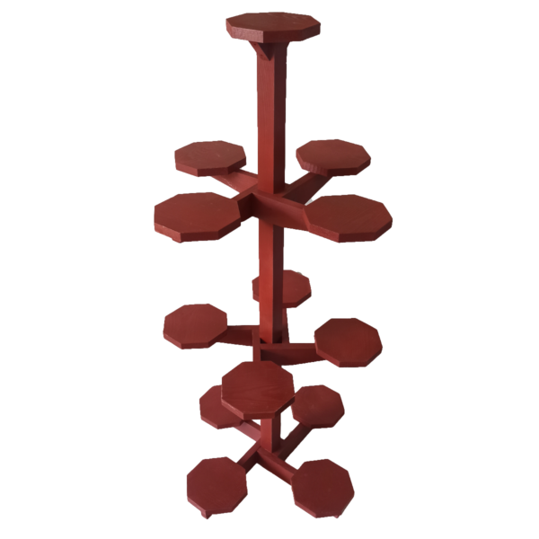 Suport de flori pentru interior din lemn masiv model NewLarge Tower - imagine 3