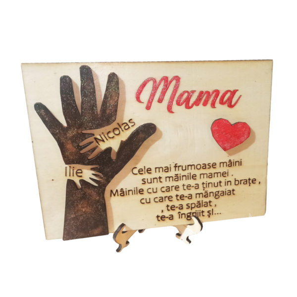 Cadou pentru mama 8 martie - plăcuță gravată - imagine 3