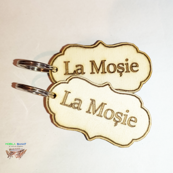 Breloc din lemn personalizat - imagine 2
