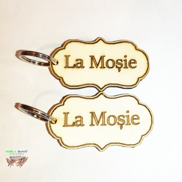 Breloc din lemn personalizat - imagine 3